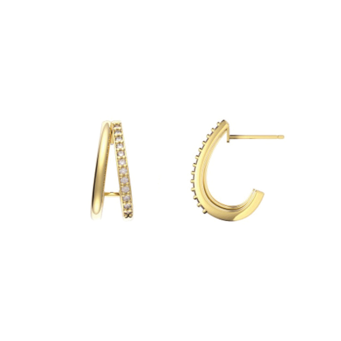 ENCUENTRO Demi-Hoop Earrings