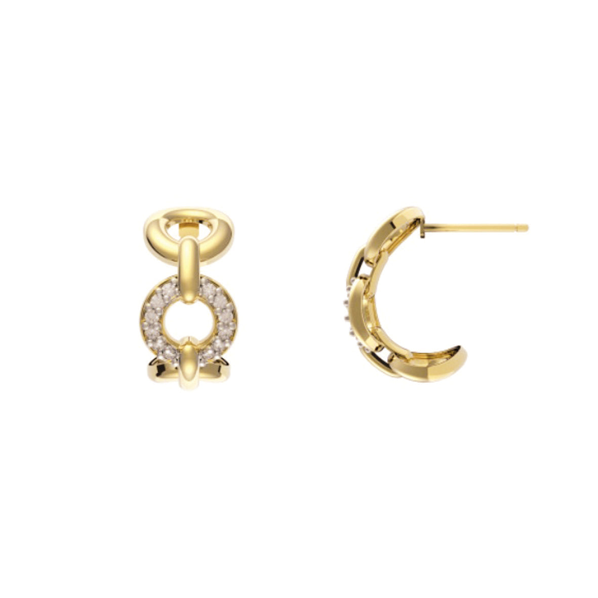 LAZO Demi-Hoop Earrings
