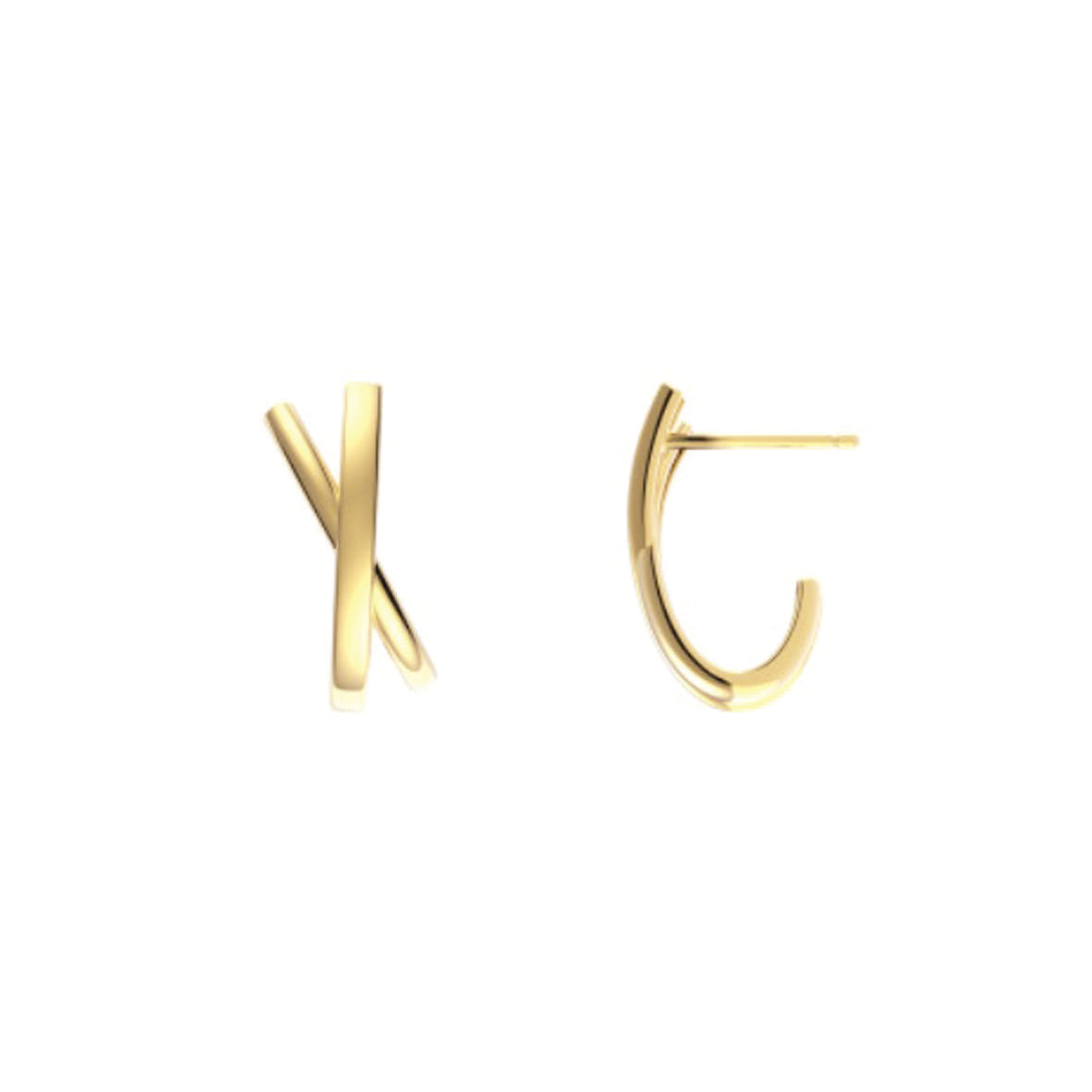 CRUZ Demi-Hoop Earrings